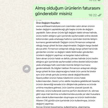 Ardil Tasarım Atölyesi 14 Günlük İade Hakkını İhlal Ederek Saygısız Davranıyor