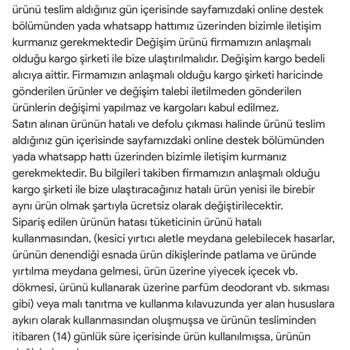 Ardil Tasarım Atölyesi 14 Günlük İade Hakkını İhlal Ederek Saygısız Davranıyor