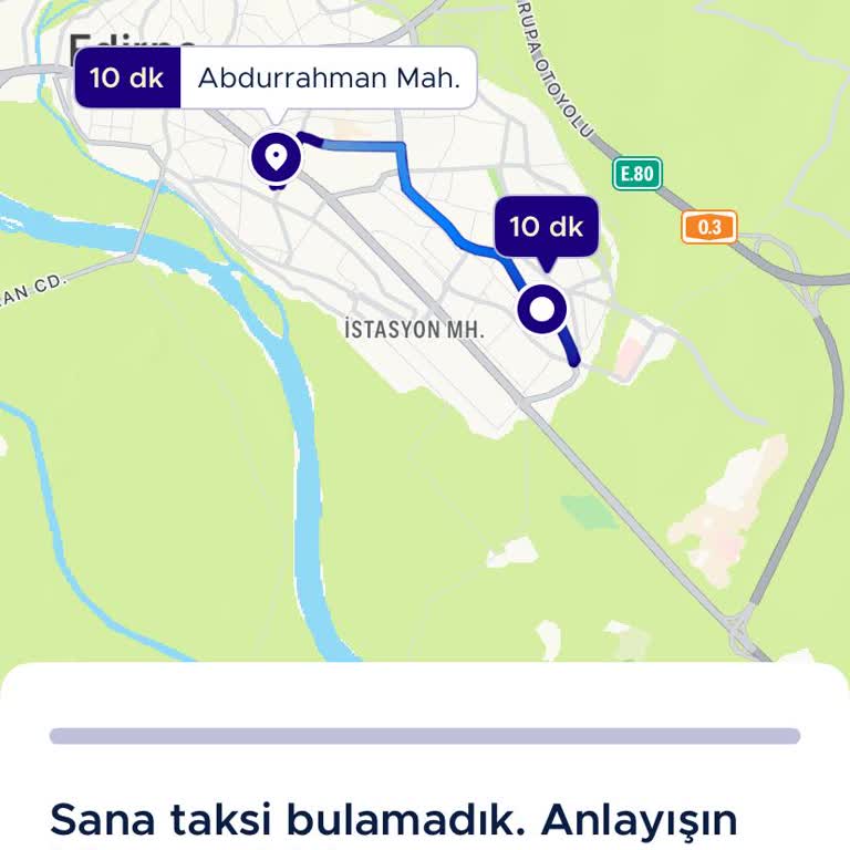 Edirne'de BiTaksi Araç Yok Sorunu Çözülmedi