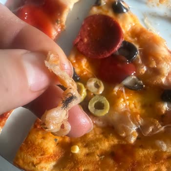 Zeytinli Sucuklu Pizza’da Kıl Yumağı: Hijyen Ve İade Talebi