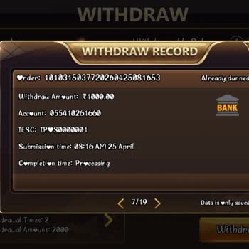 Teen Patti Master Withdrawal ₹10000 Stuck in Pending Status