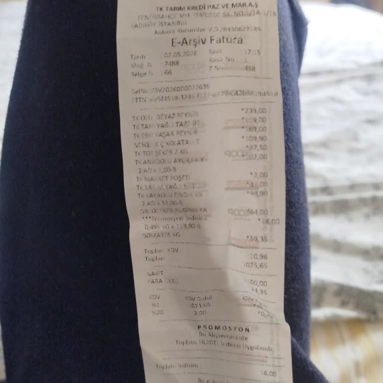 Tarım Kredi Holding Alınmayan Beyaz Peynir Ücreti ve Personelin İlgisizliği