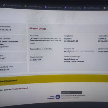 Teslimat Denemesi Yapılmadan Kargolar Teslim Edilemedi Olarak İşaretlendi