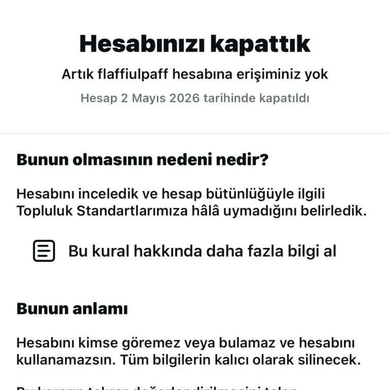 Instagram Hesabım Haksız Şekilde Kapatıldı, Tüm Anılarım Ve Mesajlarım Erişilemez