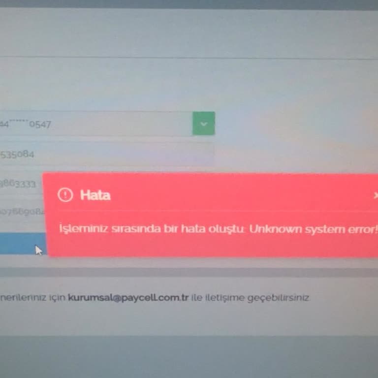 Paycell Kart Yenileme İşlemindeki Sürekli Sistem Hatası Ve İş Kaybı
