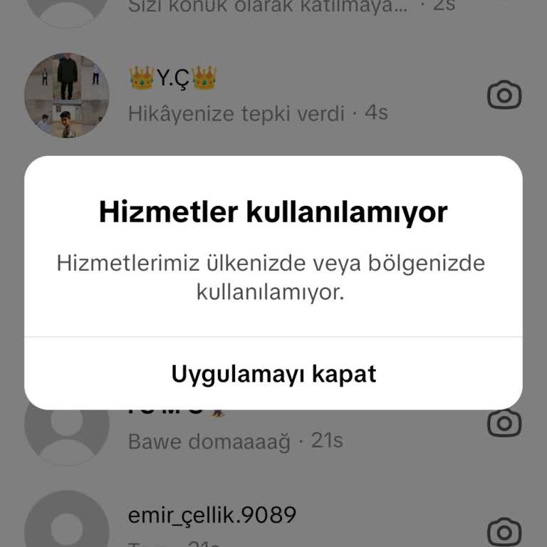 TikTok Hesabım Bölge Engeli Nedeniyle Giriş Yapamıyor