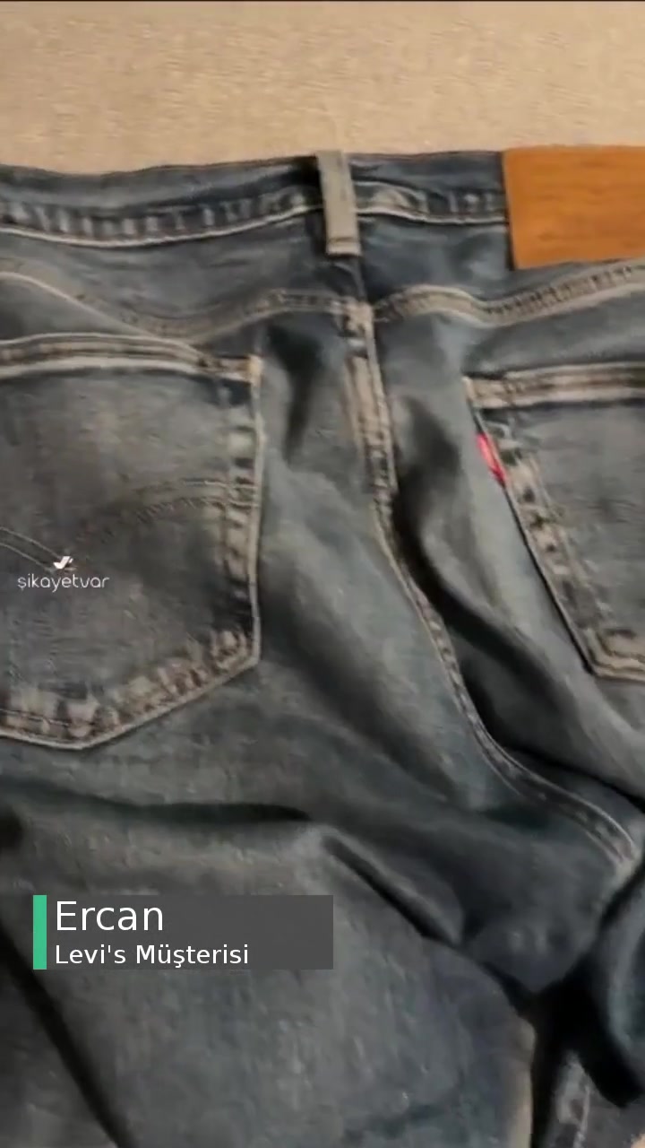Levi's 511 Kot Pantolon 2 Ay Dayanmadı videonun kapak resmi