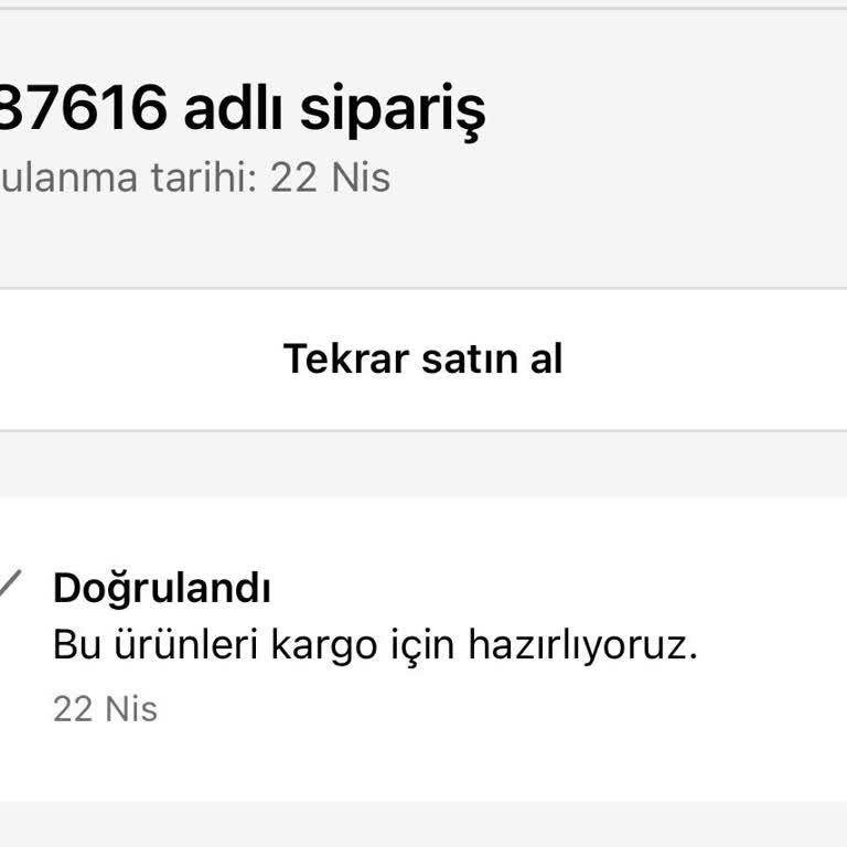 Siparişim Hazırlanıyor Kalıyor, Kargo Ve İade İsteği