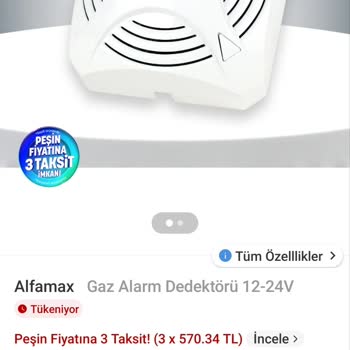 Trendyol Deforme Ve İlan Görselleriyle Uyuşmayan Gaz Alarmı Ürünü İadesi