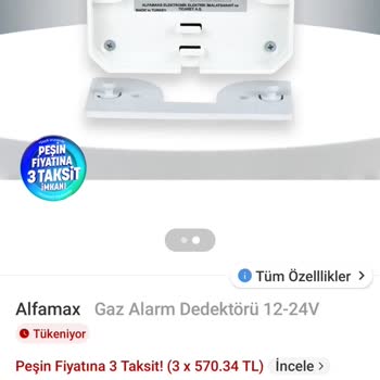 Trendyol Deforme Ve İlan Görselleriyle Uyuşmayan Gaz Alarmı Ürünü İadesi