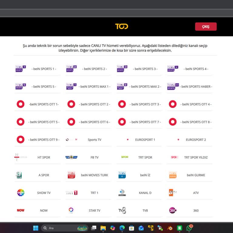 Tod TV Yayın Kalitesi Düşük, Siyah Ekran Ve Müşteri Hizmetlerine Ulaşılamıyor