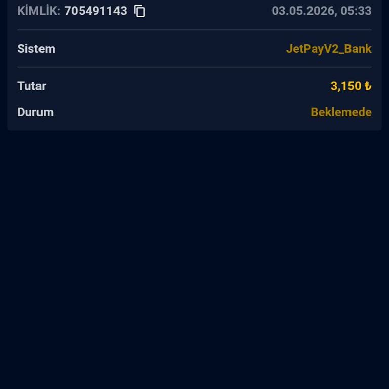 3.000 TL Kazancımın Çekimi Onay Bekliyor