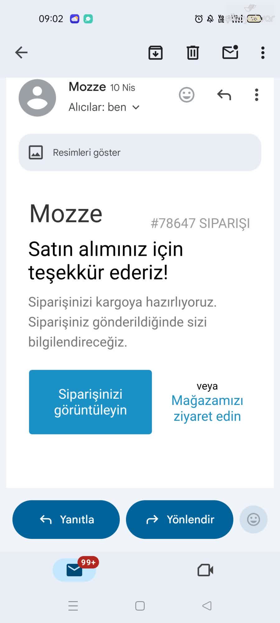 Mozze Adres Hatası Nedeniyle Ürün Gelmedi, Çift Ödeme Ve 450 TL