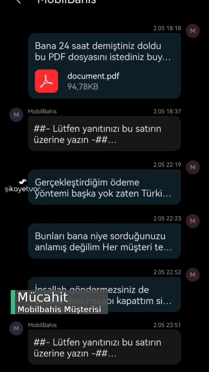 Mobilbahis Tarafından Ödeme Yapılmaması videonun kapak resmi