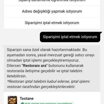 Trendyol Yemek’te Teslim Edilmeyen Tosthane Siparişi Ve Geri Ödeme Sorunu