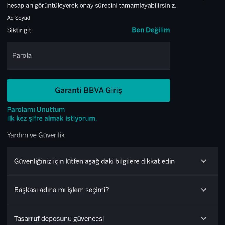 Garanti BBVA Mobil Uygulamasında Sk. Git İfadesiyle Karşılaşıldı Ve Hakaret İle Güvenlik Endişesi