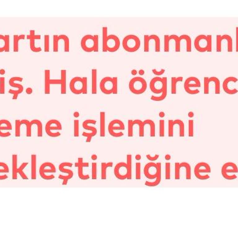 Aktif Öğrenci Kayıtlarıma Rağmen İstanbulkart Pasif Görünüyor Ve Vizeleme Yapılamıyor