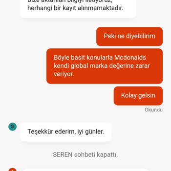 McDonald's Burger Match Ödülüm Hesaba Yüklenmedi, Tekrarlayan Sorun Çözülmedi