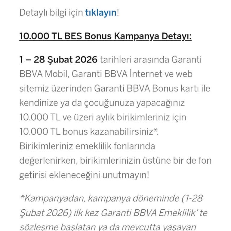 Garanti Emeklilik’te Kampanya Bonusunun Gecikmesi