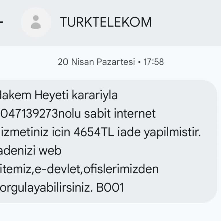 TTNET’in İade Bildirimi Hâlâ Hesaba Yansımıyor