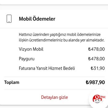 Vodafone Hattımda Yetkisiz Payguru Kesintileri Ve Yüksek Fatura Şikayeti