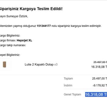 Sipariş Teslim Edilmedi, İptal Ve Geri Ödeme Talebi