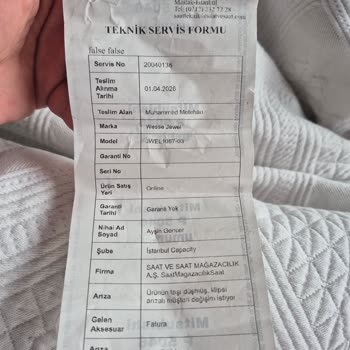Saat & Saat'ten Gelen Kusurlu Bileklik İçin Değişim Ve İade Talebi