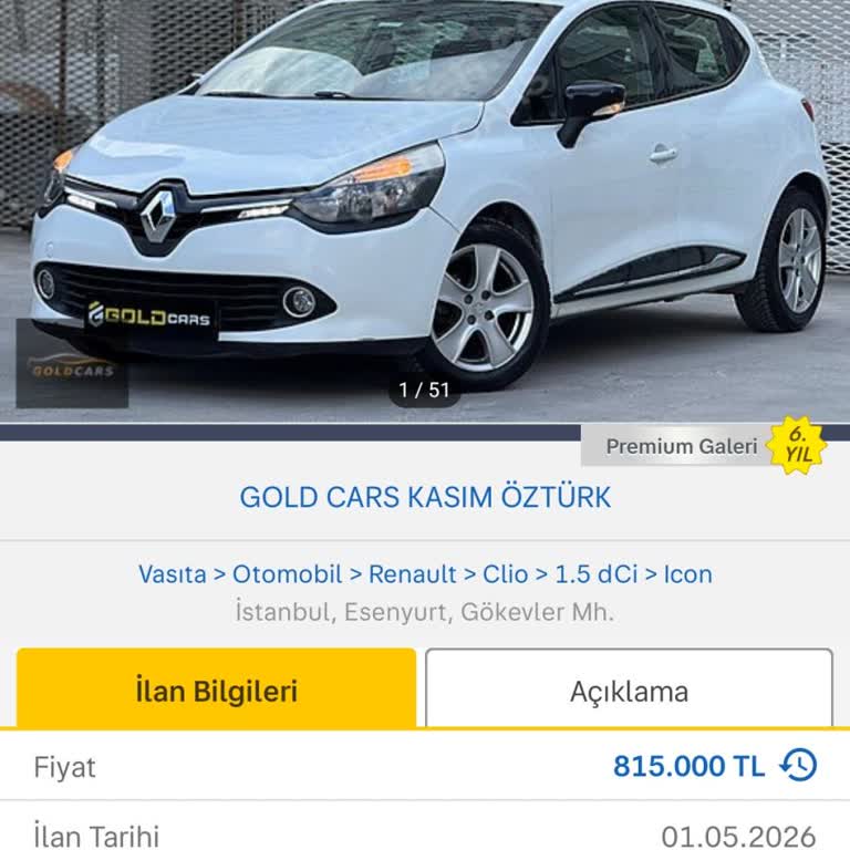 Araç İlanı Yanıltıcı, Airbag Açılmış Ve Ekspertiz Raporu Saklandı