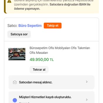 49.950 TL’lik Büro Masa Takımı Kargoya Verilmedi, Satıcı Cevapsız