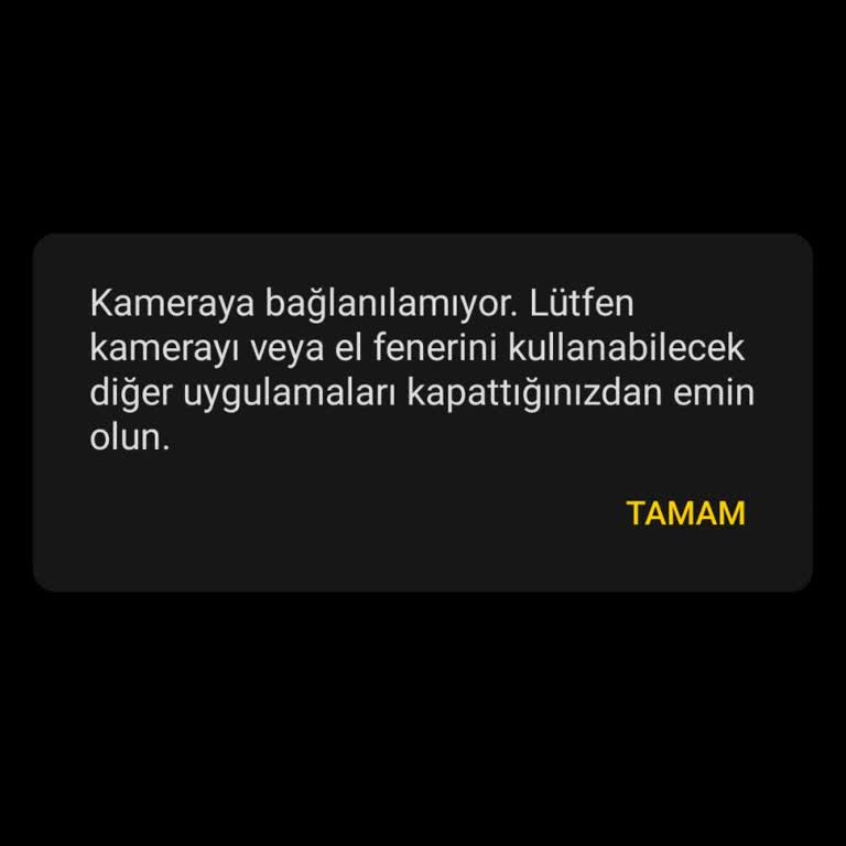 Kamera Uygulaması Bağlanamıyor, Günlük Kullanımım Engellendi