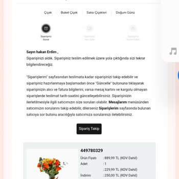 Teslim Bölgesi Dışında Sipariş Onayı Ve Gecikmeli Bilgilendirme