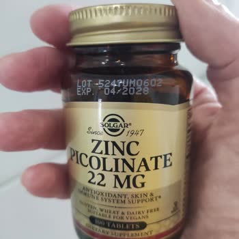 Подозрение на подделку Solgar Zinc Picolinate — отличается шрифт на упаковке, прошу проверить партию