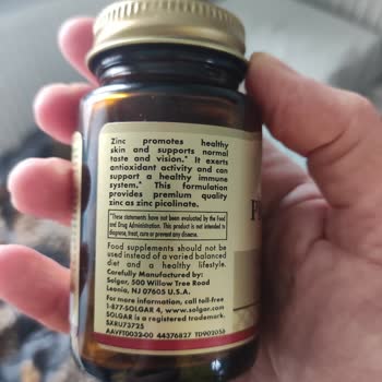 Подозрение на подделку Solgar Zinc Picolinate — отличается шрифт на упаковке, прошу проверить партию