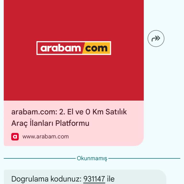 Arabam.com Üyeliği Olmadığına Rağmen Gelen Doğrulama Kodları Ve Kişisel Veri Güvenliği Şikayeti