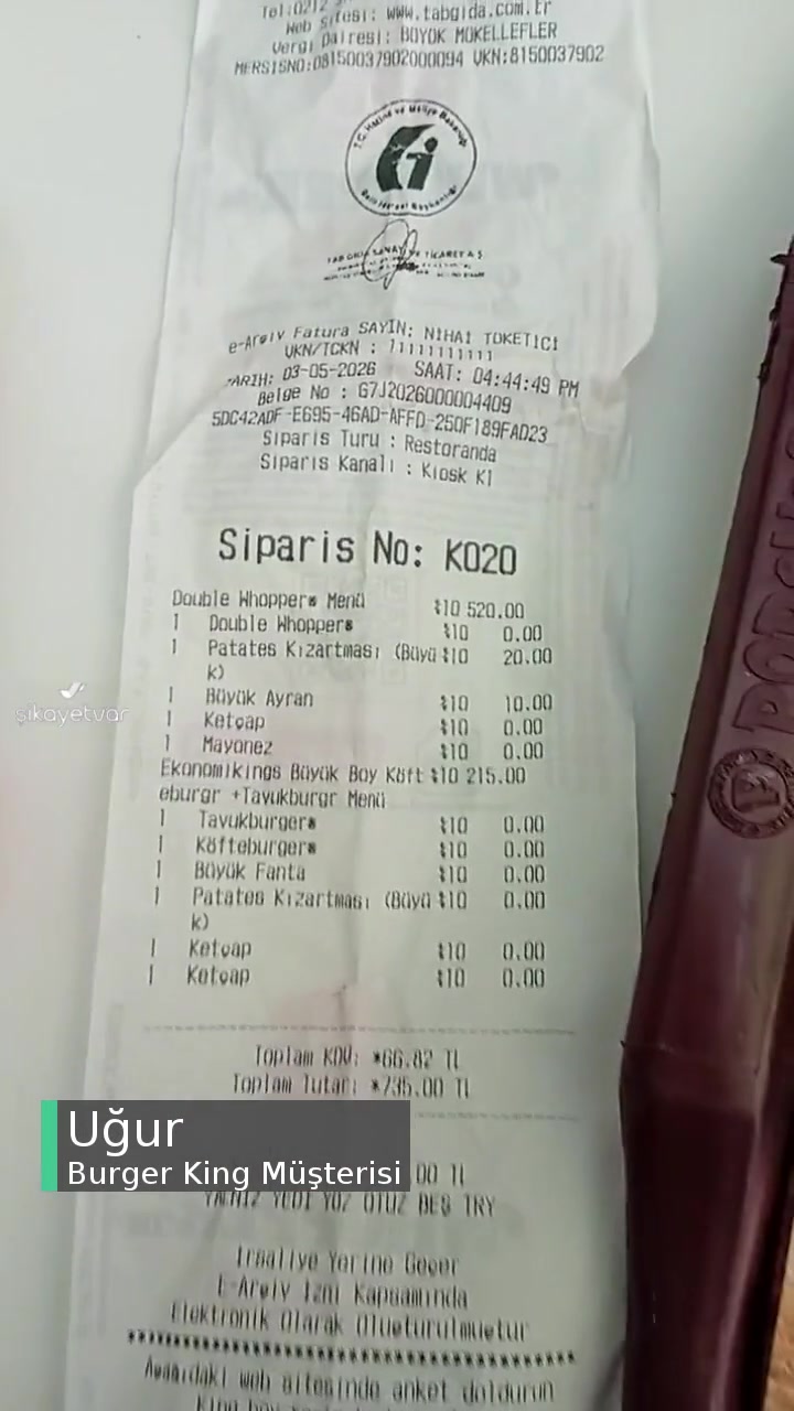 Burger King Ürün Az Ve Düzensiz videonun kapak resmi