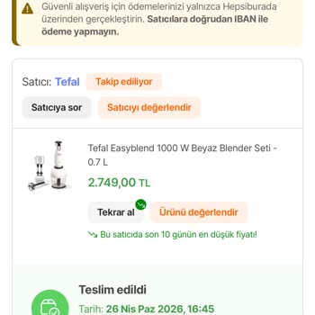 Tefal Blender Fiyatı Kısa Sürede 500 TL Düşerek Yanıltıldı, İade Talebi
