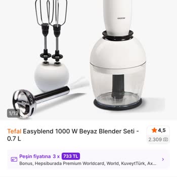 Tefal Blender Fiyatı Kısa Sürede 500 TL Düşerek Yanıltıldı, İade Talebi