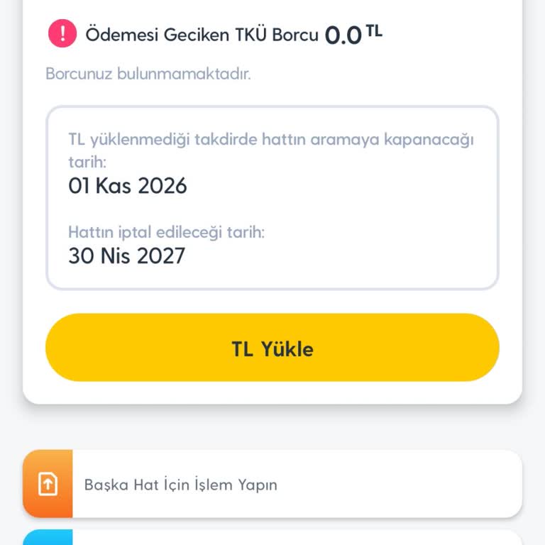 400 TL Yükleme Borç Olarak Göründü, İnternet Paketi Gelmedi Ve İade Bekliyor