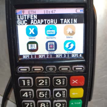 Hugin POS Cihazı Sürekli Güç Uyarısı Veriyor Ve Yedek Cihaz Sağlanmıyor