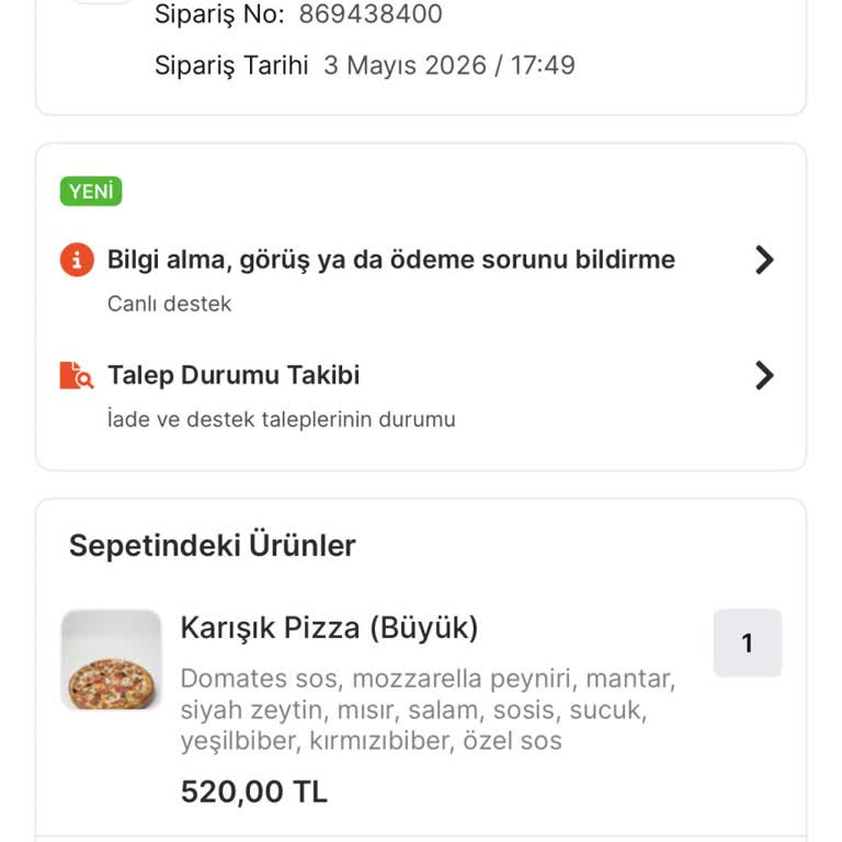 Migros Yemek Siparişi Saatlerce Hazırlanıyor, Canlı Destek Erişilemiyor Ve İptal Edilemiyor