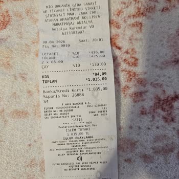 Antalya Lara Şubesinde Menü Fiyatı Ve Kasadaki Ücret Arasındaki Fark Ve Personelin Olumsuz Tutumu