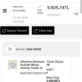 Mia Vento İade Süresi Aşılmış ve Para Geri Gelmedi