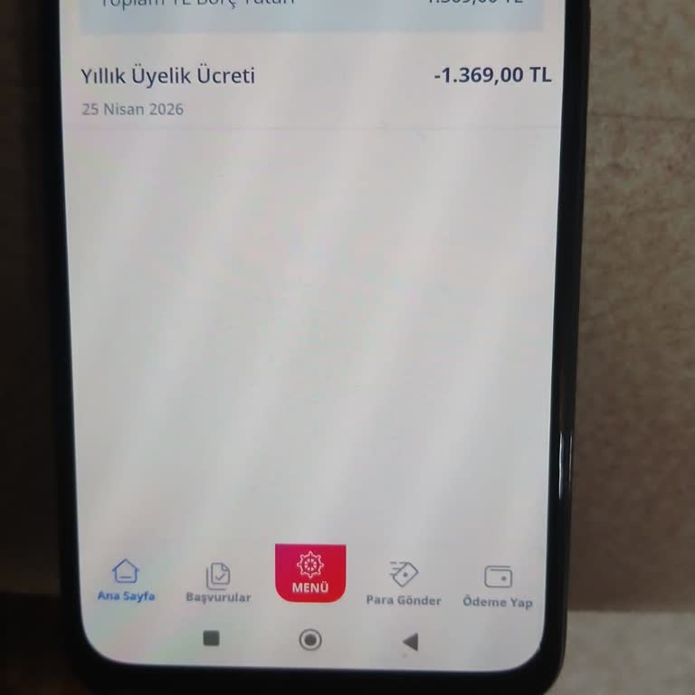 Yıllık 1.369 TL Kart Aidatı Kesintisinin İadesi
