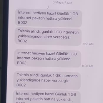 1 GB - Gift Bank | Kimgbister.com 3 GB İnternet Hakkım Yüklenmedi