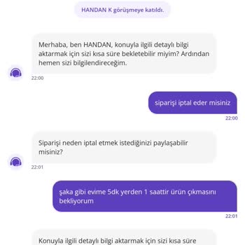 Kurye Ataması Yapılmadığı İçin Sipariş İptali Ve İade Reddi