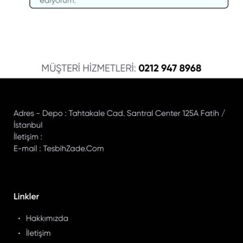Tesbihzade.com Reklamı İle Aldığım Yanıltıcı Ürünler Ve İade Talebim