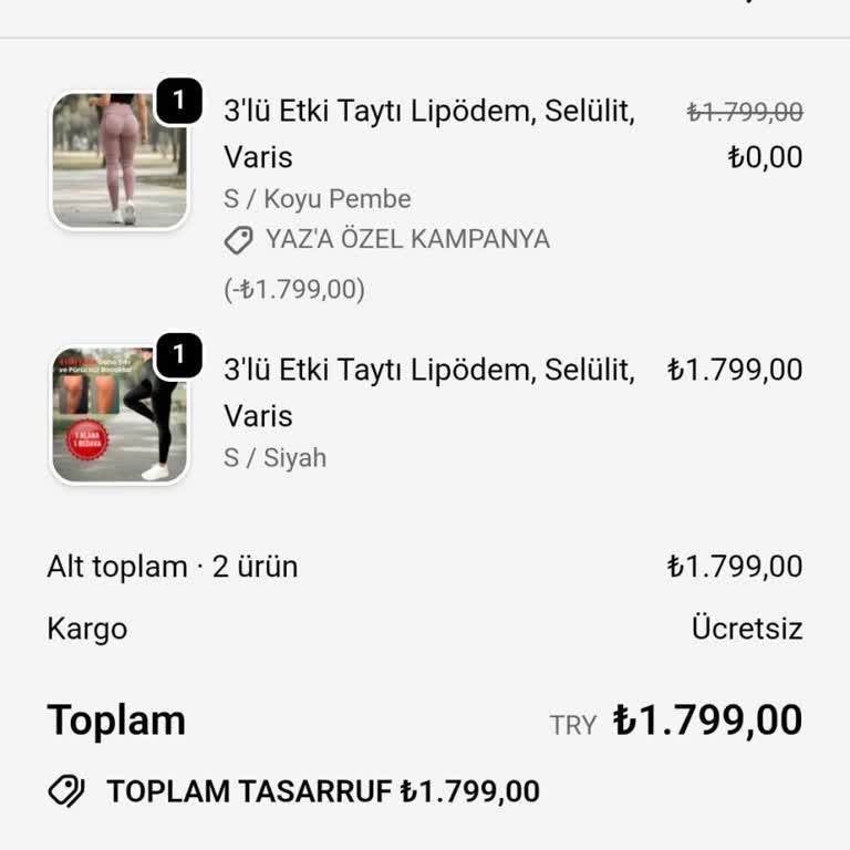 Tight Tonic Ürünüm Elime Ulaşmadı