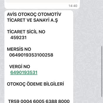 Filo Koç Rental 15.000 TL Ödeme Sonrası Araç Kiralama Sözleşmesi İptali Ve İade Talebi