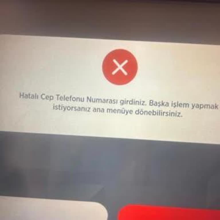 Ziraat Bankası ATM'lerinde TOKİ Para İadesi Sırasında Cep Telefonu Numarası Hatası