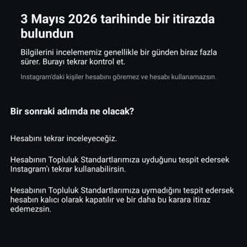 Instagram Kişisel Hesabım Açıklama Olmadan Askıya Alındı Ve Kimlik Doğrulama Red Edildi